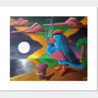 Rastafarian Bird Posters and Art